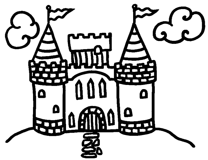 Dibujos para colorear de Castillos, Plantillas para colorear de Castillos