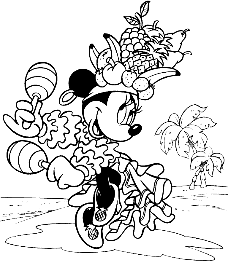 Dibujos para colorear de Minnie Mouse, Plantillas para colorear de