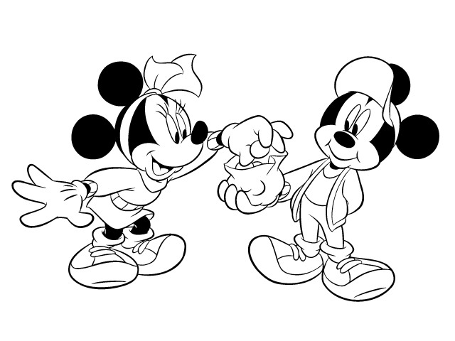 30+ Top Para Imagenes De Amor De Mickey Y Minnie Para Colorear